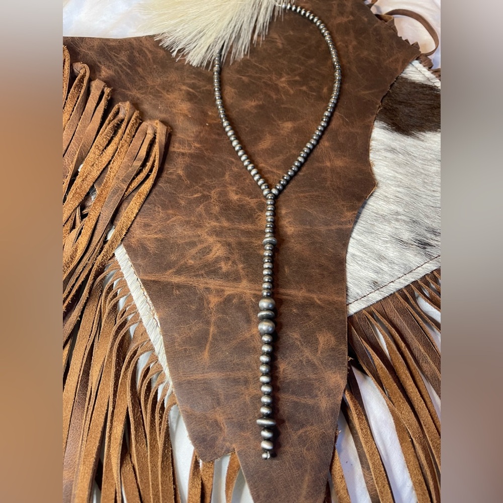 FAUX Navajo Pearl Lariat